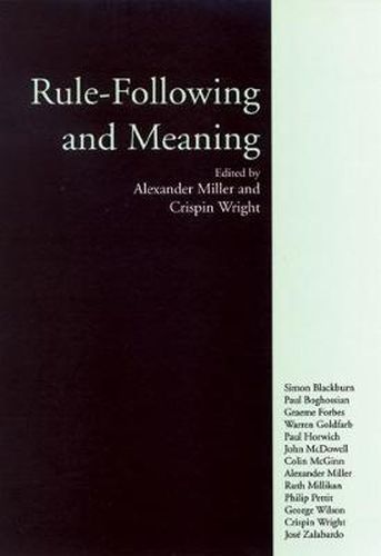 Rule-Following and Meaning