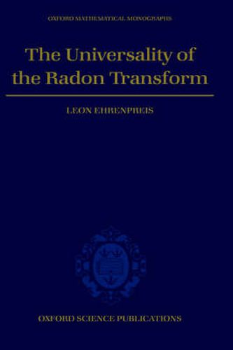 Cover image for The Universality of the Radon Transform