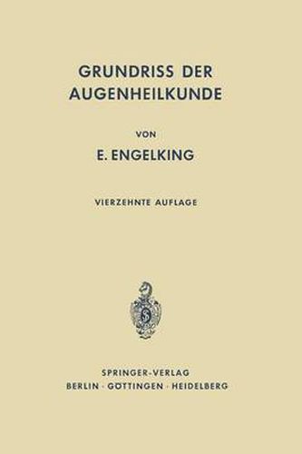 Cover image for Grundriss Der Augenheilkunde Fur Studierende