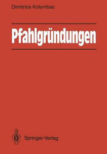 Cover image for Pfahlgrundungen