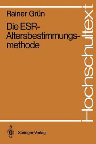 Cover image for Die ESR-Altersbestimmungsmethode