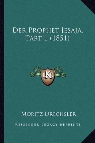 Cover image for Der Prophet Jesaja, Part 1 (1851)