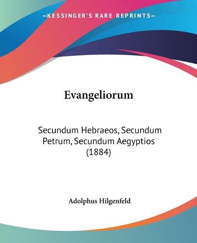 Cover image for Evangeliorum: Secundum Hebraeos, Secundum Petrum, Secundum Aegyptios (1884)