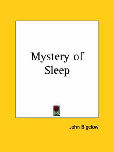 Cover image for Mystery of Sleep (1905)