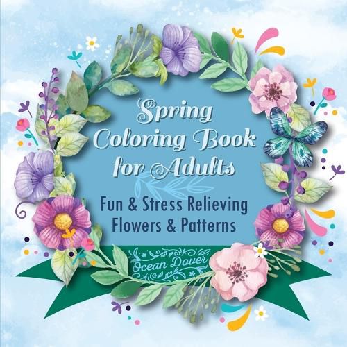 Cover image for Spring Coloring Book for Adults