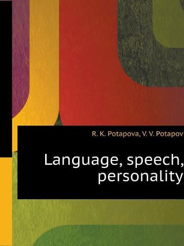 Cover image for Language, speech, personality