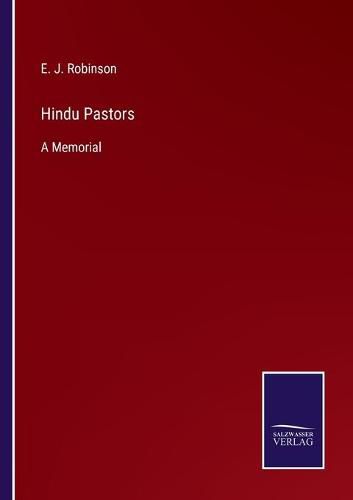 Cover image for Hindu Pastors: A Memorial