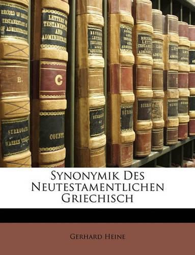 Cover image for Synonymik Des Neutestamentlichen Griechisch