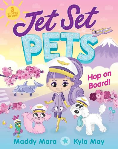 Cover image for Hop on Board! (Jet Set Pets, #2)