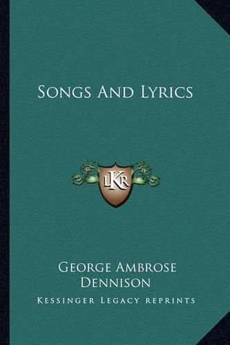 Cover image for Songs and Lyrics Songs and Lyrics