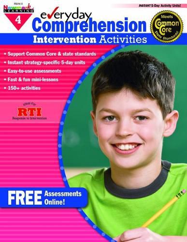 Cover image for Everyday Comprehension Intervention Activities Grade 4 Book Teacher Resource