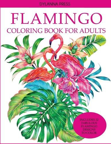 Cover image for Flamingo Coloring Book for Adults