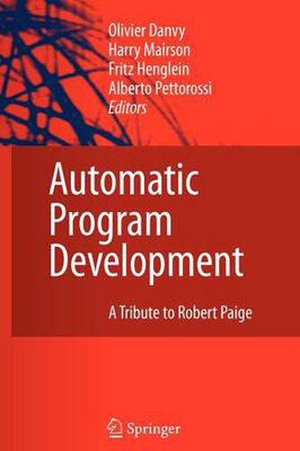 Cover image for Automatic Program Development: A Tribute to Robert Paige