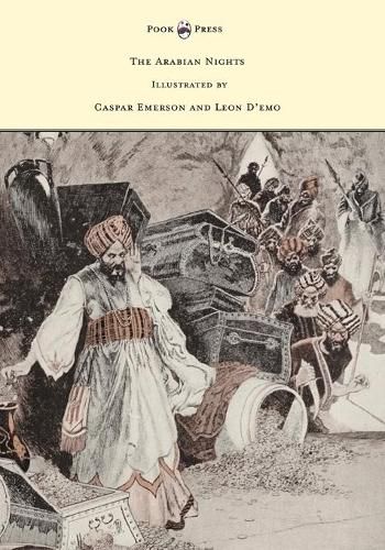 Cover image for The Arabian Nights - Illustrated by Caspar Emerson and Leon d'Emo