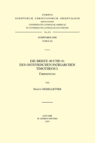 Cover image for Die Briefe 40 und 41 des Ostsyrischen Patriarchen Timotheos I.: V.