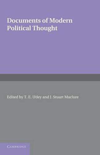 Cover image for Documents of Modern Political Thought