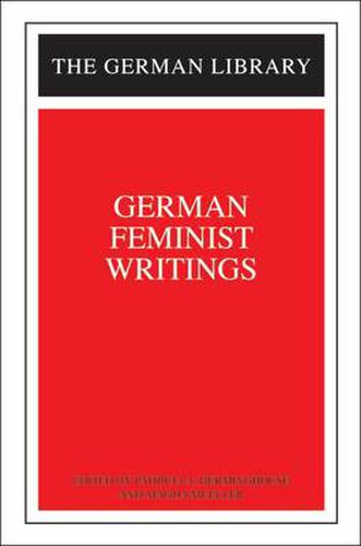 Cover image for German Feminist Writings