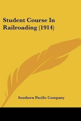 Cover image for Student Course in Railroading (1914)