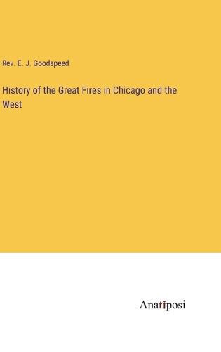 Cover image for History of the Great Fires in Chicago and the West