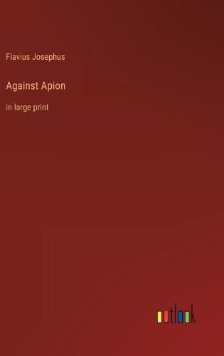 Cover image for Against Apion