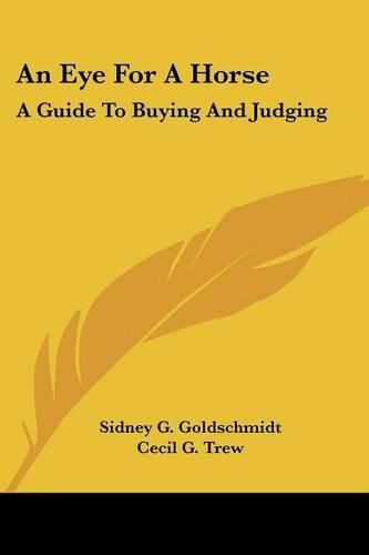 Cover image for An Eye for a Horse: A Guide to Buying and Judging