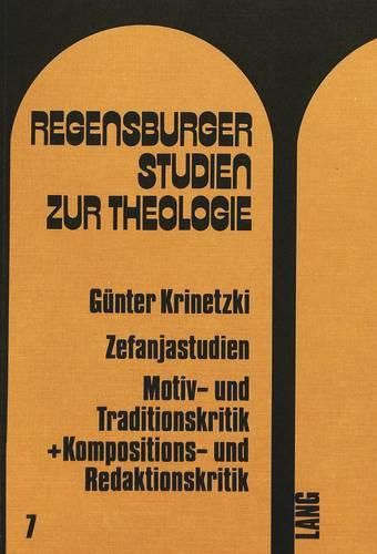 Cover image for Zenfanjastudien: Motiv- Und Traditionskritik Und Kompositions- Und Redaktionskritik