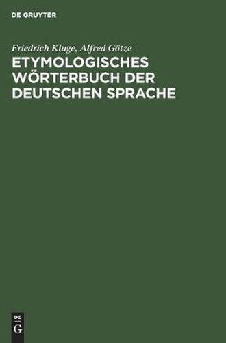 Etymologisches Woerterbuch der deutschen Sprache