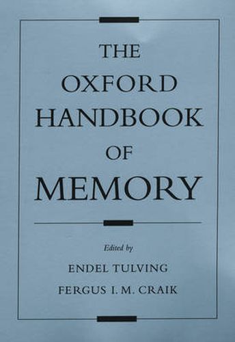 Cover image for The Oxford Handbook of Memory