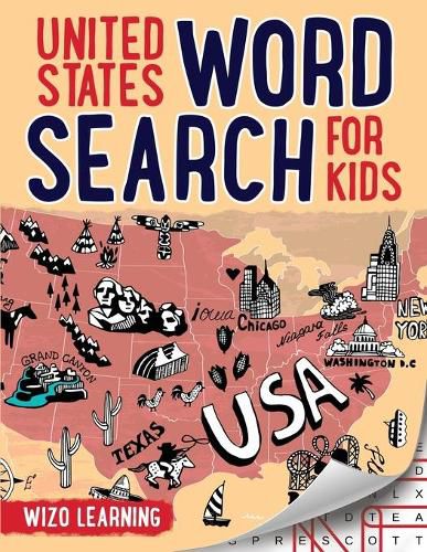 Cover image for United States Word Search For Kids