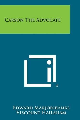 Cover image for Carson the Advocate