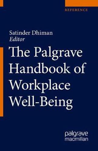Cover image for The Palgrave Handbook of Workplace Well-Being