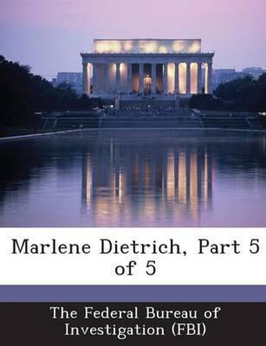 Cover image for Marlene Dietrich, Part 5 of 5