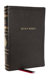 Cover image for RSV Personal Size Bible with Cross References, Black Genuine Leather, Thumb Indexed, (Sovereign Collection)