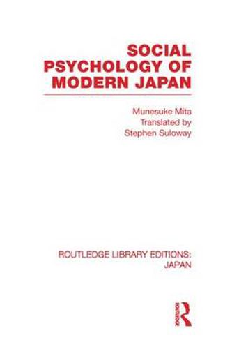 Cover image for Social Psychology of Modern Japan