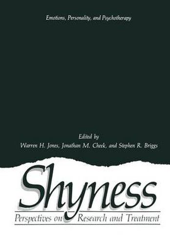 Shyness: Perspectives on Research and Treatment