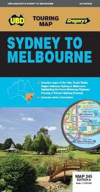 Cover image for Sydney to Melbourne Map 245 8th ed