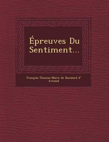 Cover image for Epreuves Du Sentiment...