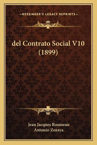Cover image for del Contrato Social V10 (1899)