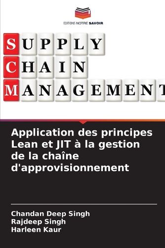 Cover image for Application des principes Lean et JIT a la gestion de la chaine d'approvisionnement