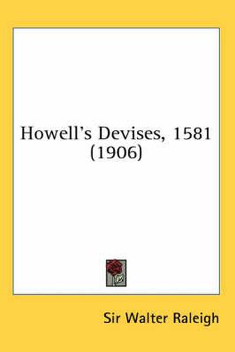 Cover image for Howell's Devises, 1581 (1906)