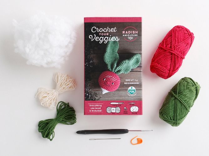 Cover image for Crochet Your Veggies Amigurumi Kit Radish