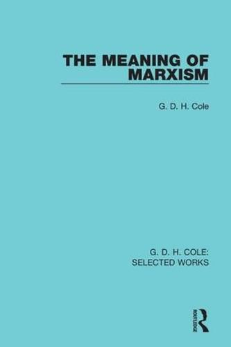 Cover image for The Meaning of Marxism