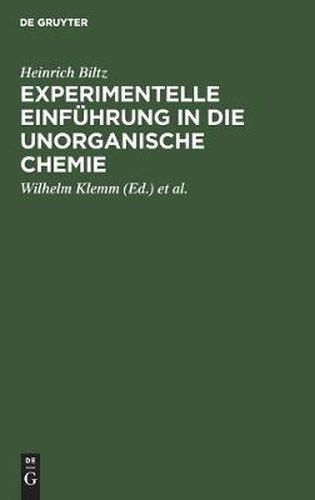 Cover image for Experimentelle Einfuhrung in Die Unorganische Chemie