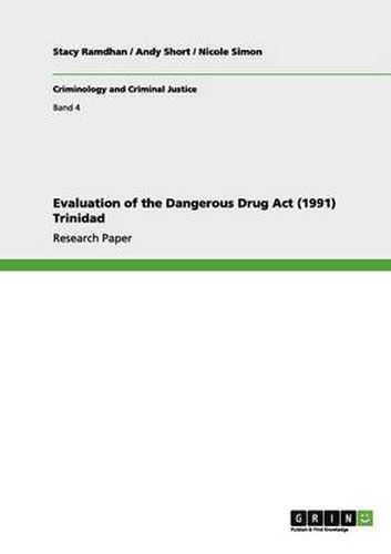 Cover image for Evaluation of the Dangerous Drug Act (1991) Trinidad