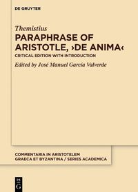 Cover image for Paraphrase of Aristotle, >De anima<