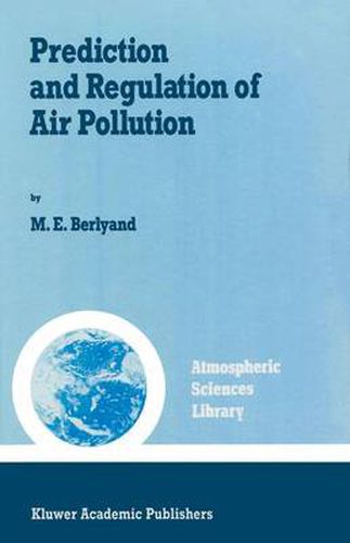 Cover image for Prediction and Regulation of Air Pollution