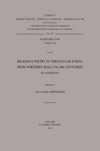 Cover image for Religious Poetry in Vernacular Syriac from Northern Iraq (17th-20th Centuries). An Anthology: T.