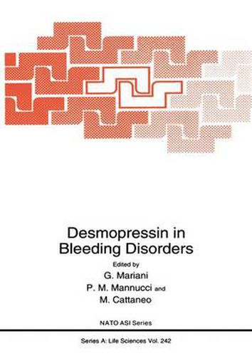 Cover image for Desmopressin in Bleeding Disorders: Proceedings of a NATO ARW Held in Il Ciocco, Tuscany, Italy, April 27-30, 1992