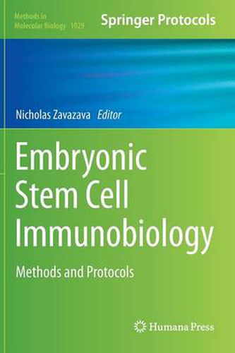 Cover image for Embryonic Stem Cell Immunobiology: Methods and Protocols