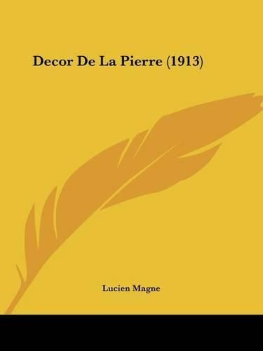 Cover image for Decor de La Pierre (1913)